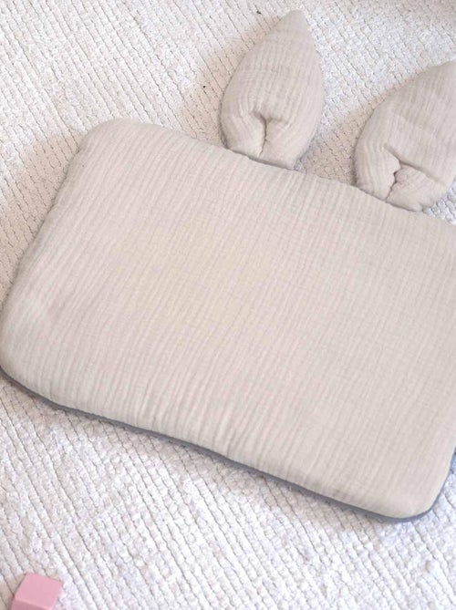 Katoenen babykussen plat en omkeerbaar - Kiabi