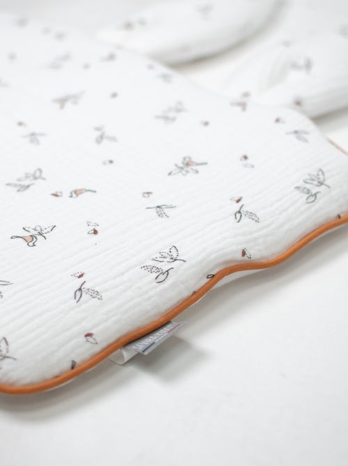 Katoenen babykussen plat en omkeerbaar - Kiabi