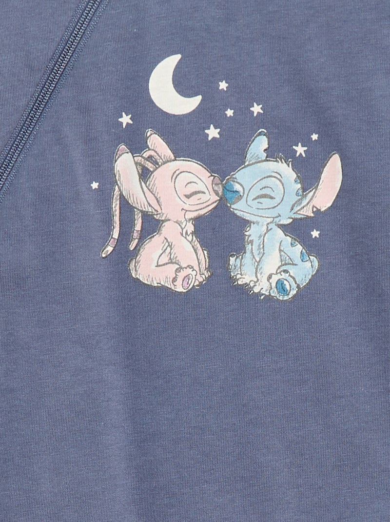 Katoenen babyslaapzak met Stitch-print, TOG-waarde 2 - Blauw - 18.00