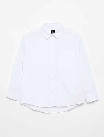 Katoenen blouse met lange mouwen