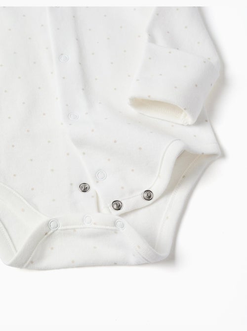 Katoenen body + fluwelen tuinbroek set - Kiabi