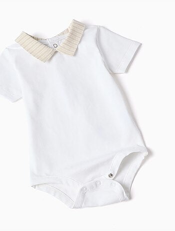 Katoenen body + gestreepte shortset