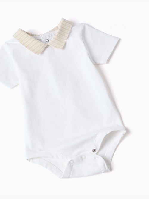 Katoenen body + gestreepte shortset - Kiabi