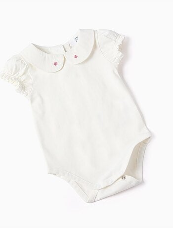 Katoenen body + mouwloze denim jurk