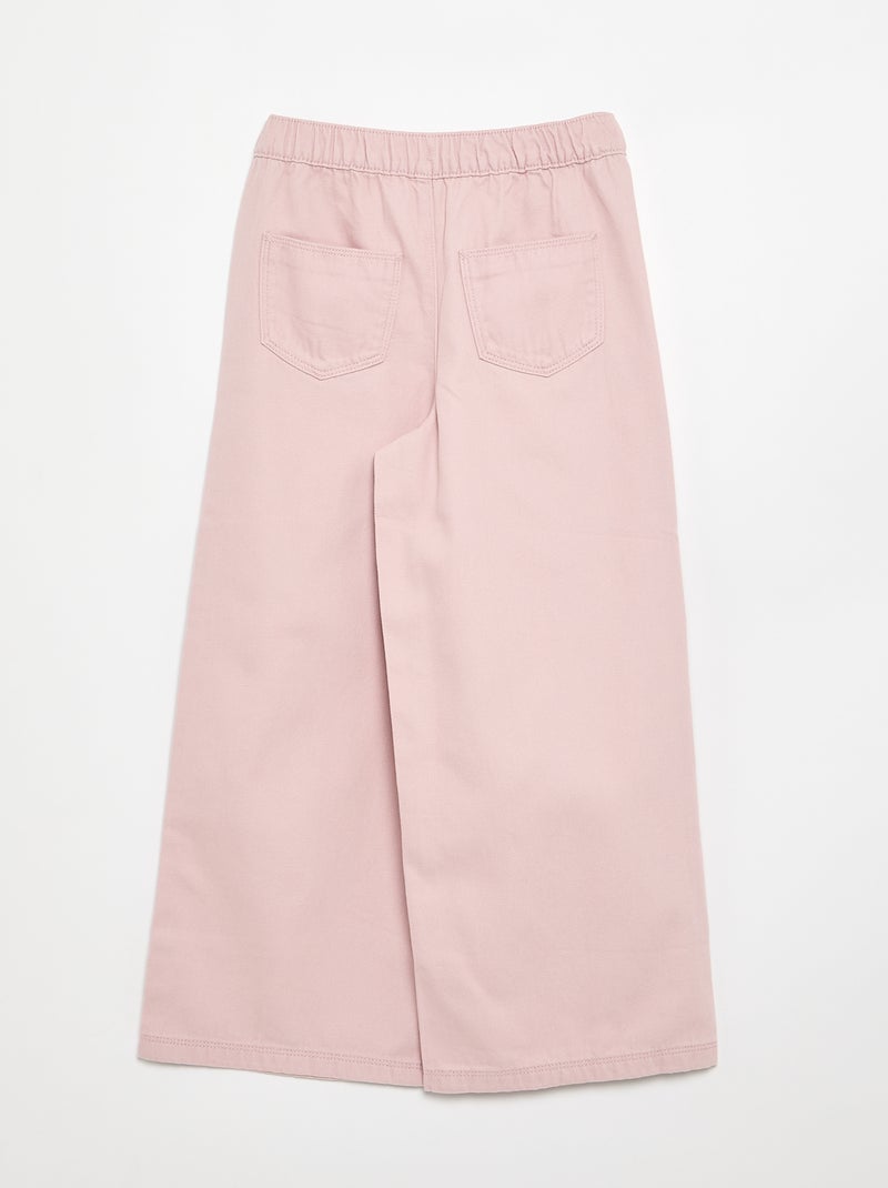 Katoenen broek - Comfort fit Paars - Kiabi