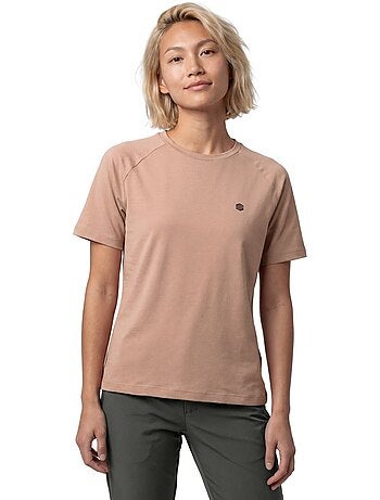 Katoenen dames wandel t-shirt met korte mouwen
