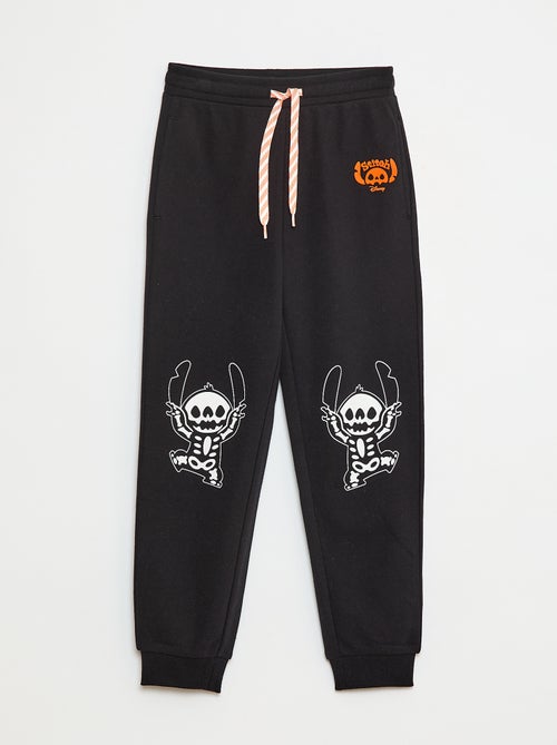 Katoenen Disney-joggingbroek met Stitch-Halloween-print - Kiabi