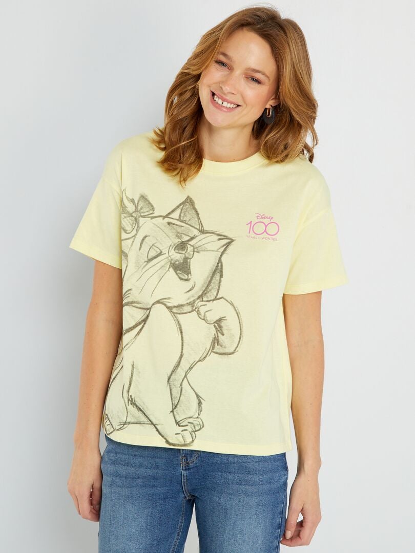 Katoenen Disney-T-shirt GEEL - Kiabi
