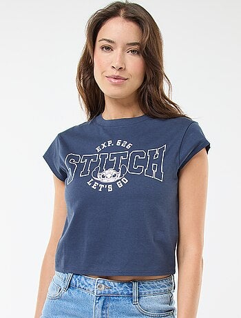 Katoenen Disney-T-shirt met Stitch-print