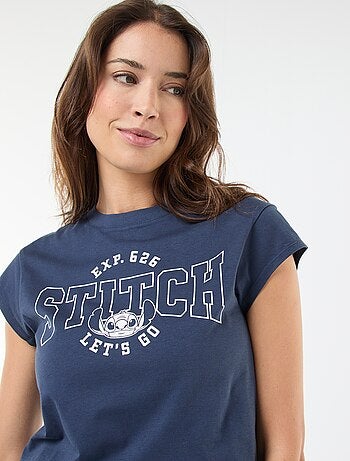 Katoenen Disney-T-shirt met Stitch-print