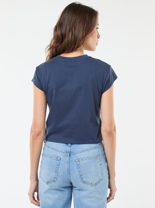 Katoenen Disney-T-shirt met Stitch-print - Kiabi