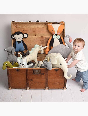 Katoenen flamingo knuffel | sevira kids
