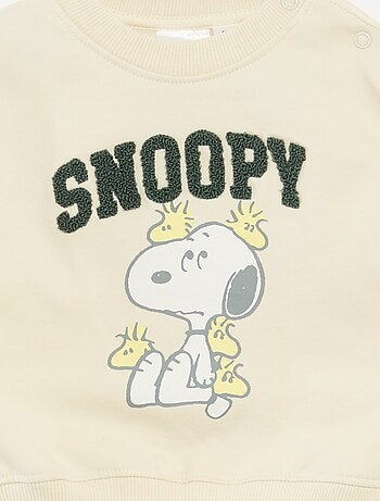 Katoenen fleecesweater 'Snoopy'
