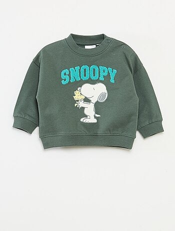 Katoenen fleecesweater 'Snoopy'
