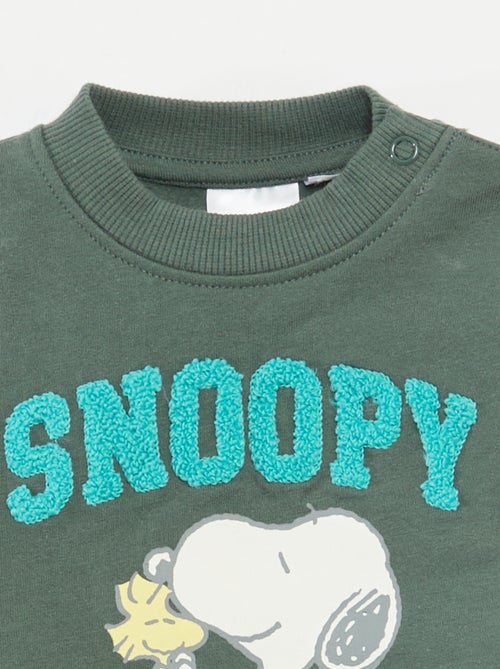 Katoenen fleecesweater 'Snoopy' - Kiabi