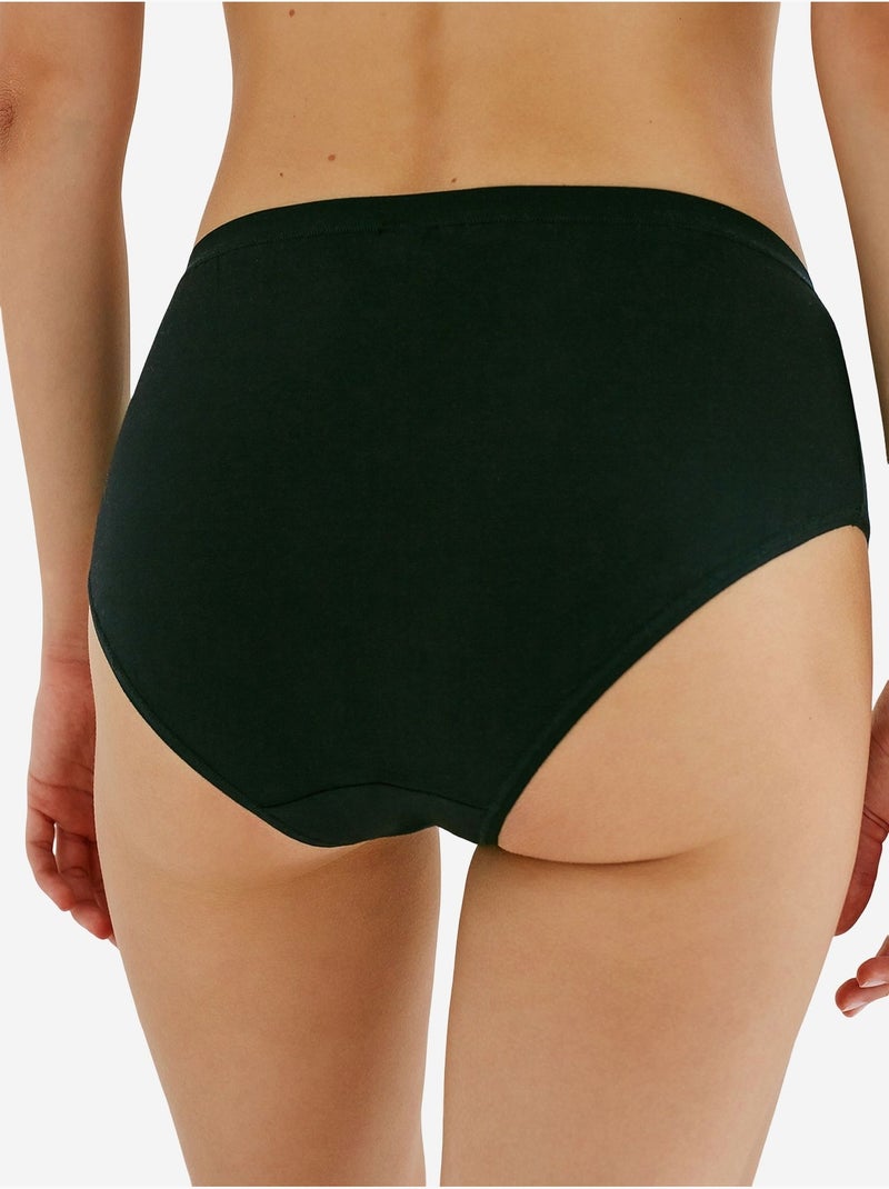 Katoenen fresh basic cover tailleslip penti Zwart - Kiabi