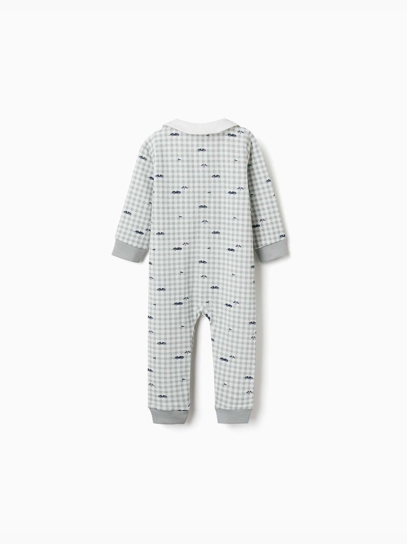 Katoenen gingham slaappak Lichtgroen - Kiabi