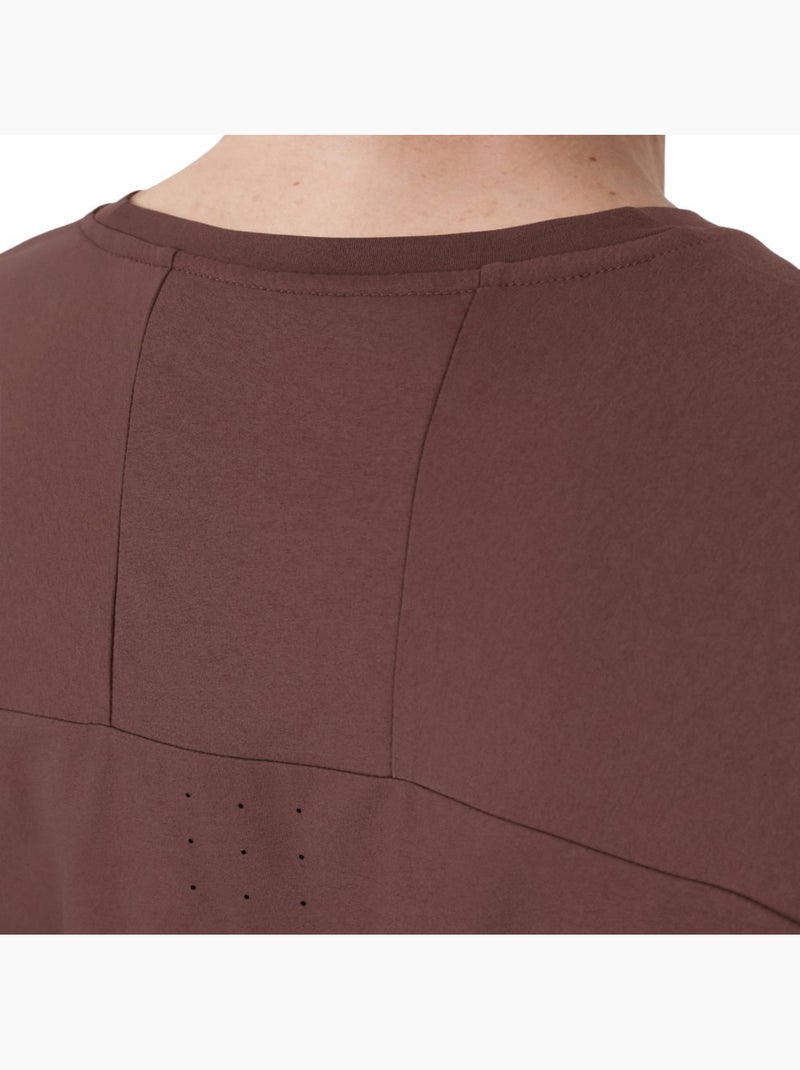 Katoenen heren wandel t-shirt met korte mouwen Bruin - Kiabi