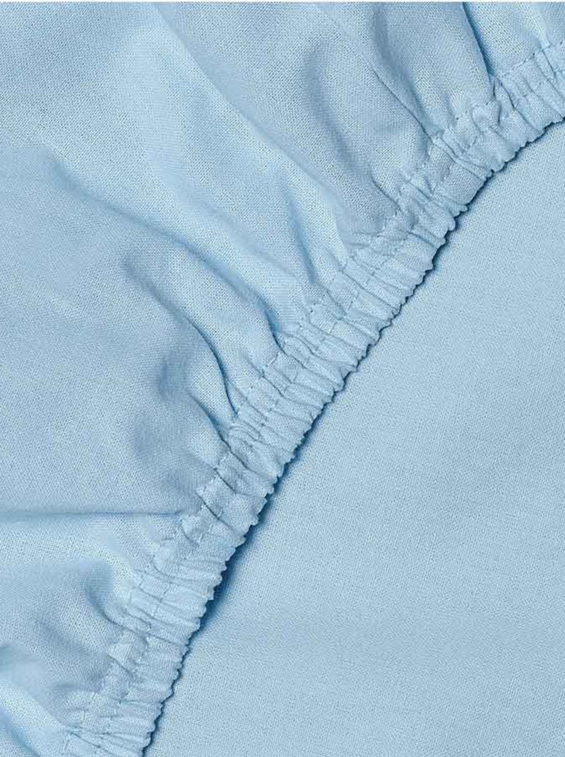 Katoenen hoeslaken Hemelsblauw - Kiabi
