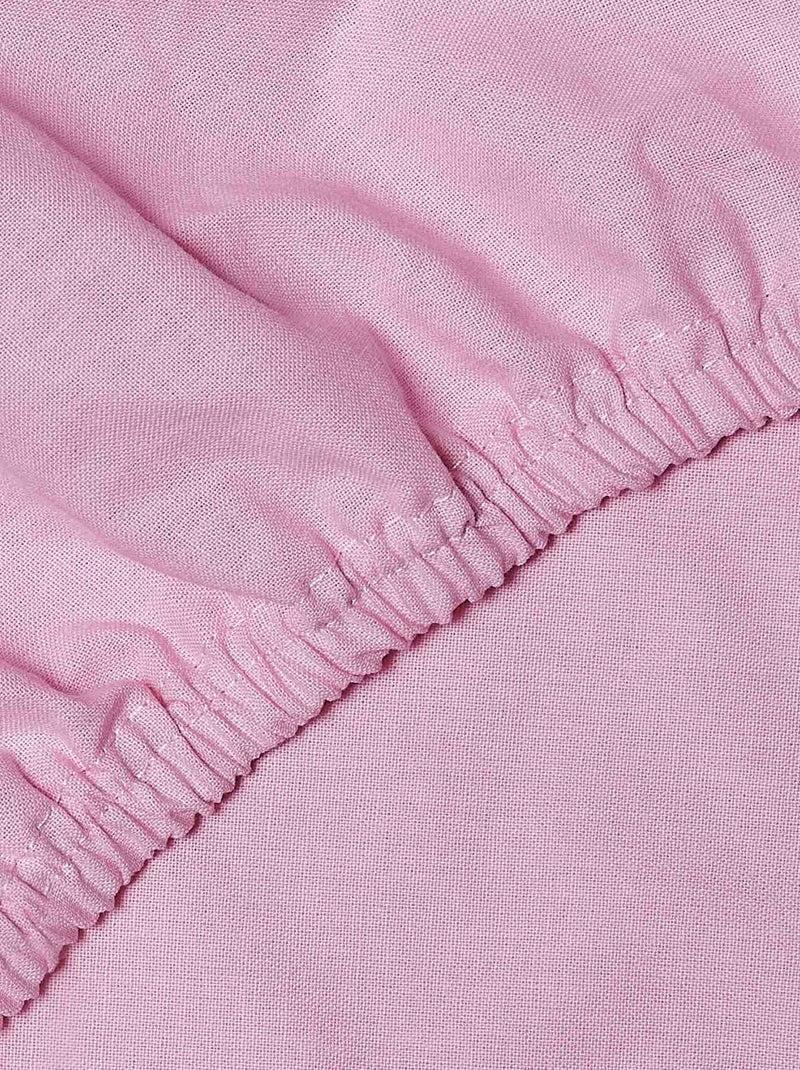 Katoenen hoeslaken Roze - Kiabi