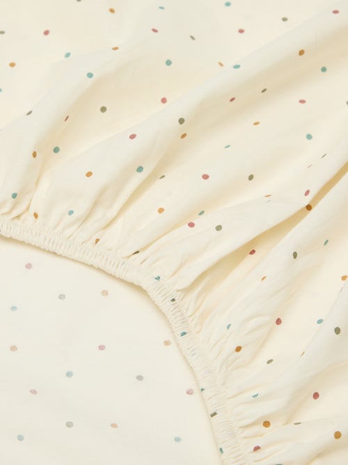 Katoenen hoeslaken voor 1-persoonsbed (90x190 cm) - Kiabi Home - Kiabi