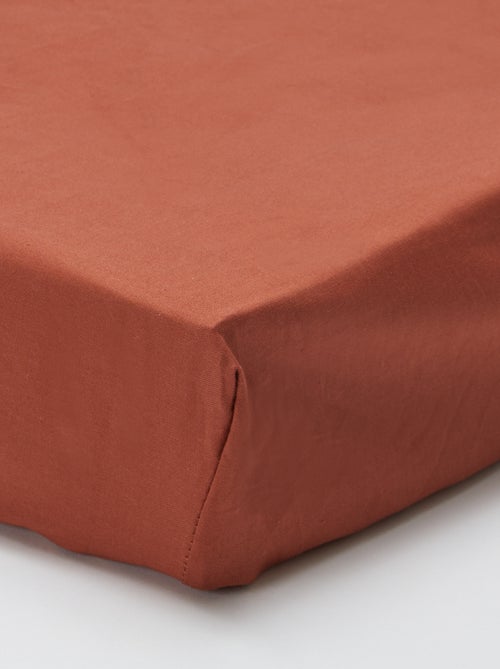 Katoenen hoeslaken voor 2-persoonsbed (160x200 cm) - Kiabi Home - Kiabi