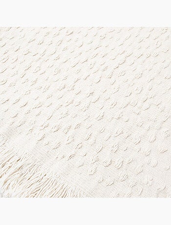 Katoenen jacquard deken met traanmotief