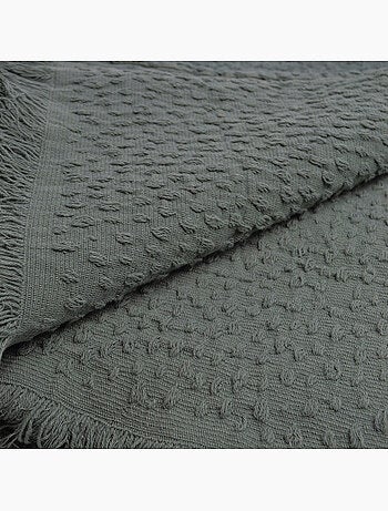 Katoenen jacquard deken met traanmotief