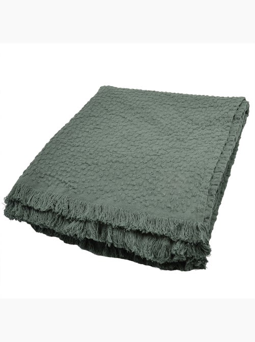 Katoenen jacquard deken met traanmotief - Kiabi Katoenen jacquard deken met traanmotief - Kiabi