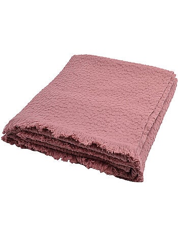 Katoenen jacquard deken met traanmotief