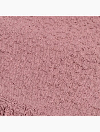 Katoenen jacquard deken met traanmotief