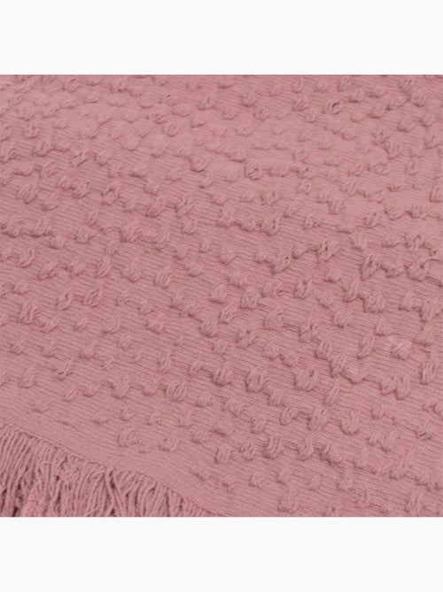 Katoenen jacquard deken met traanmotief - Kiabi Katoenen jacquard deken met traanmotief - Kiabi