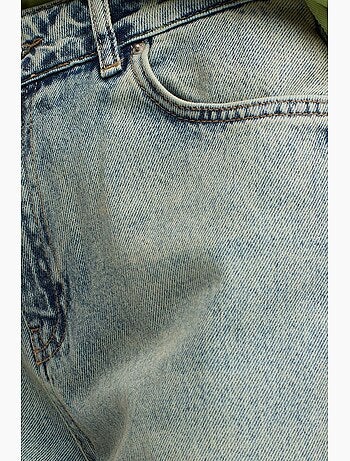 Katoenen jeans met lage taille en rechte pijp dilvin