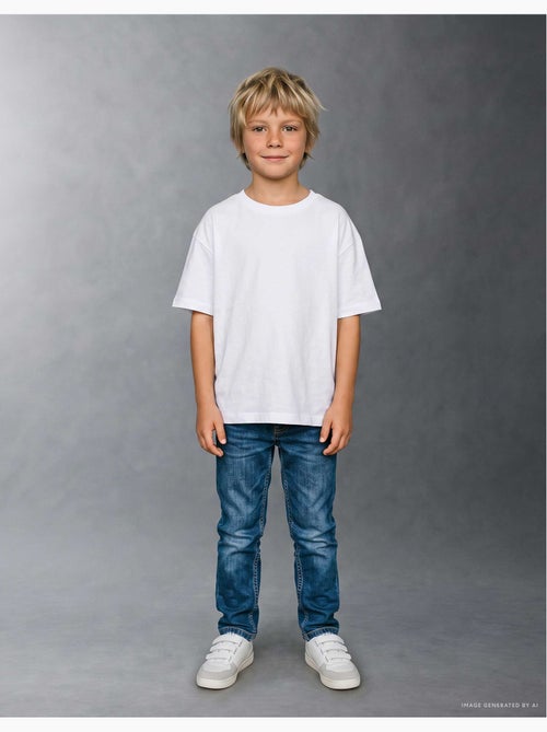 Katoenen jeans met rechte pasvorm - Kiabi Katoenen jeans met rechte pasvorm - Kiabi