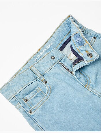 Katoenen jeans met rechte pasvorm