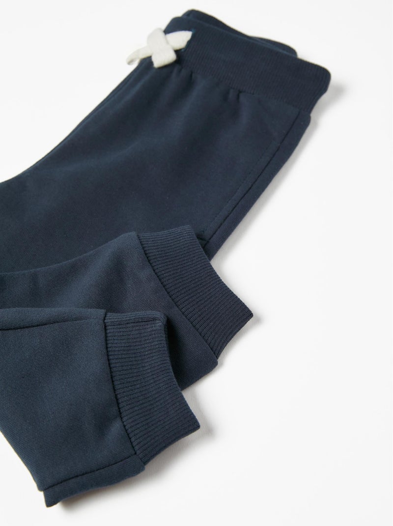 Katoenen joggers Donkerblauw - Kiabi