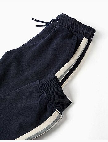 Katoenen joggers met gestreepte tape