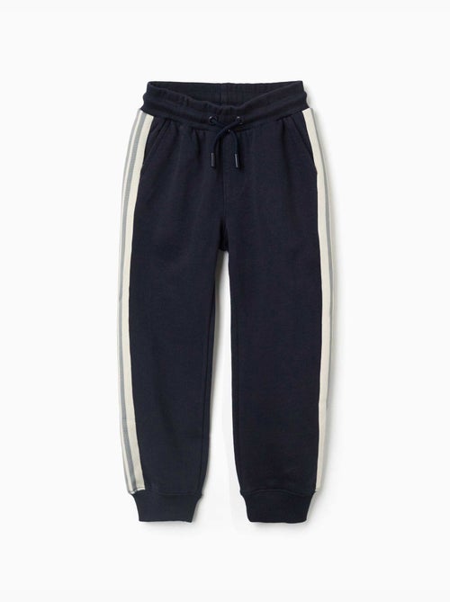 Katoenen joggers met gestreepte tape - Kiabi