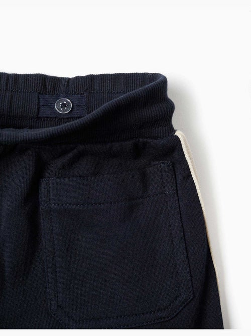 Katoenen joggers met gestreepte tape - Kiabi