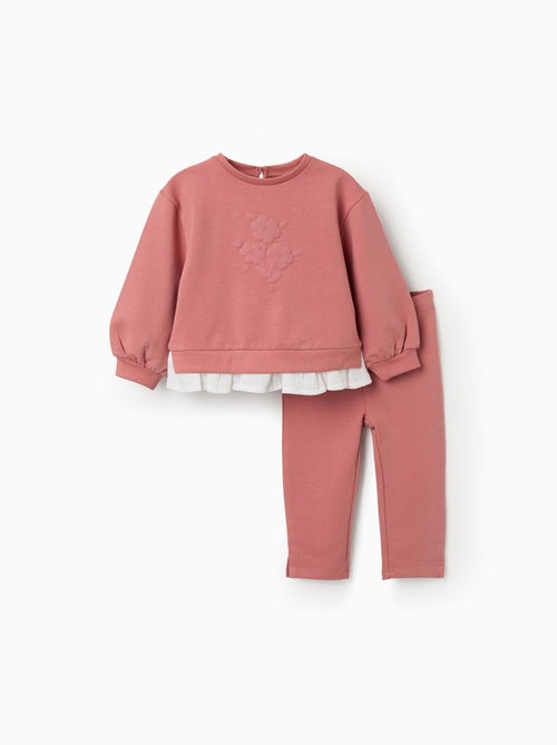 Katoenen jogging set met reliëf bloemenprint - Kiabi Katoenen jogging set met reliëf bloemenprint - Kiabi