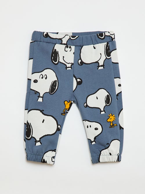 Katoenen joggingbroek met all-over 'Snoopy'-print - Kiabi