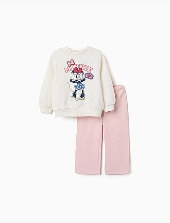Katoenen joggingpak met minnie-print