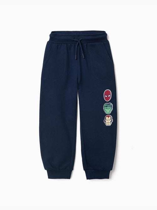 Katoenen joggingsbroek met Marvel print en trekkoord - Kiabi Katoenen joggingsbroek met Marvel print en trekkoord - Kiabi