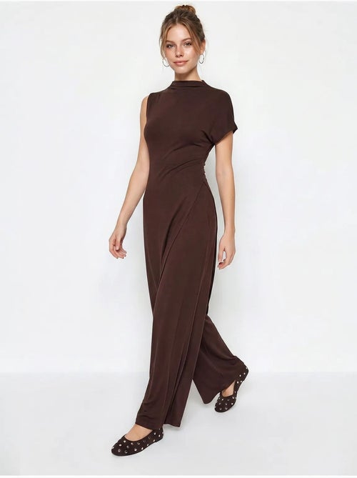 Katoenen jumpsuit met wijde pijpen lucci - Kiabi