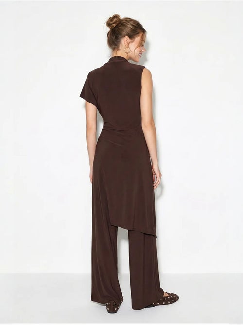 Katoenen jumpsuit met wijde pijpen lucci - Kiabi