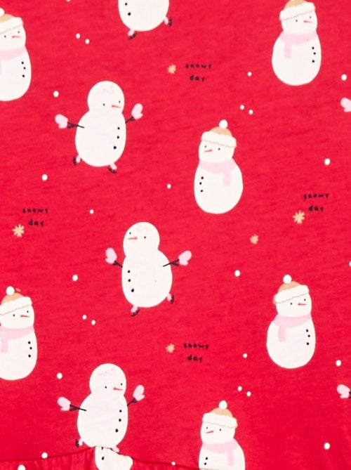 Katoenen jurk met motiefje - Kiabi