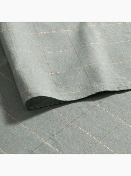 Katoenen kersttafelkleed met ruitpatroon en lurex-garen in reliëf - gamusi. - Kiabi