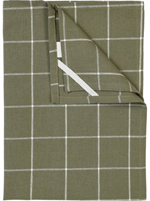 Katoenen keukenhanddoek met ruitpatroon - Kiabi