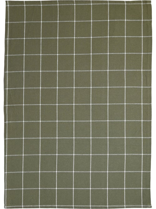 Katoenen keukenhanddoek met ruitpatroon - Kiabi