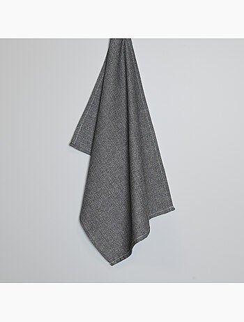 Katoenen keukenhanddoek, visgraatmotief geweven